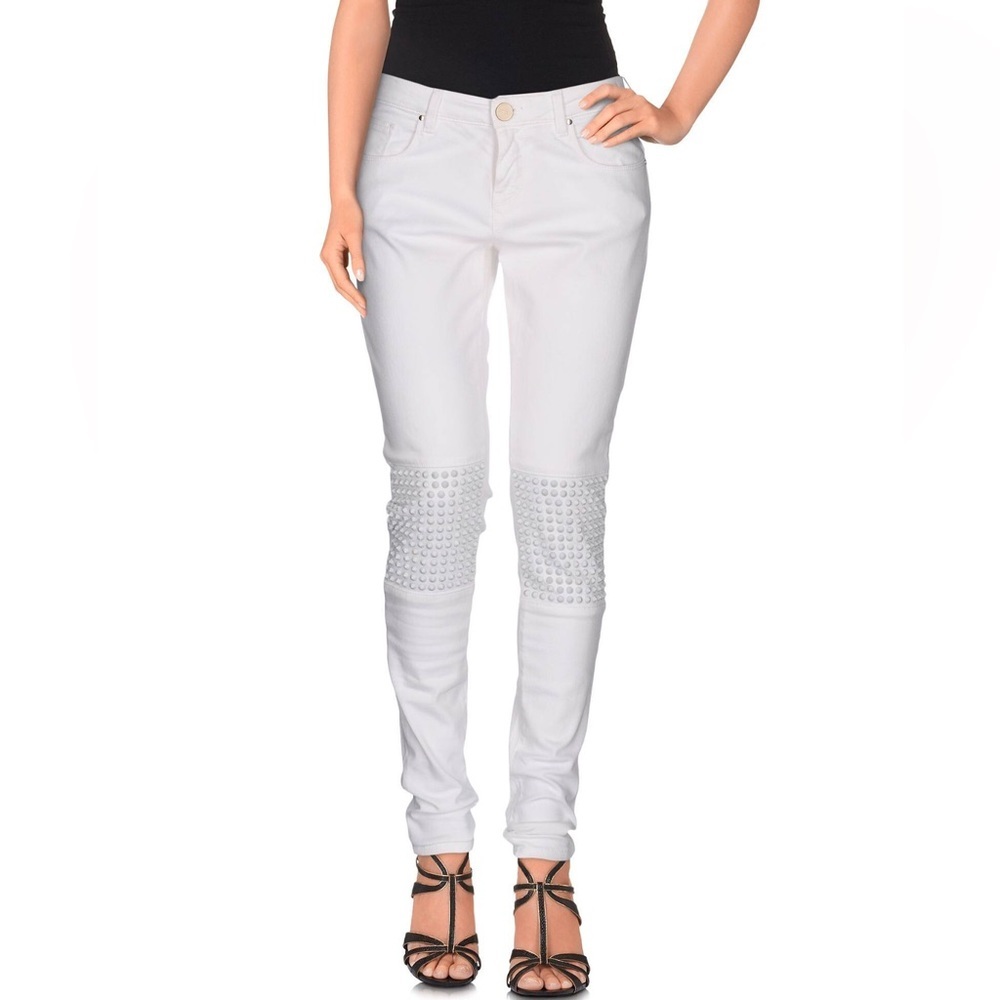 New Pinko Tag Jeans With Studs On Knees Size 29